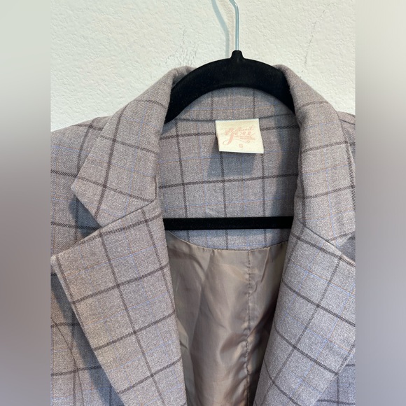 Warm Checked Fall and Winter lined Jacket / Blazer - Picture 5 of 5